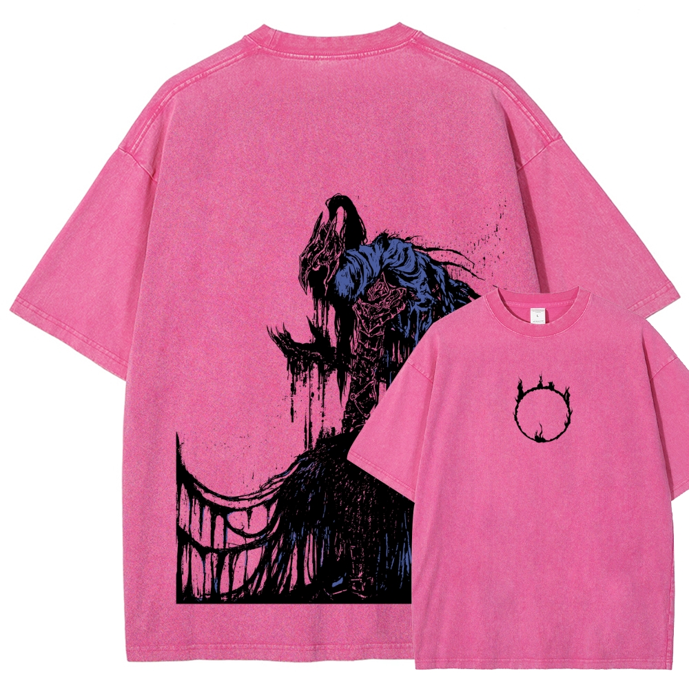 Dark Souls  Unisex Fit Washed T-Shirt 2603015502