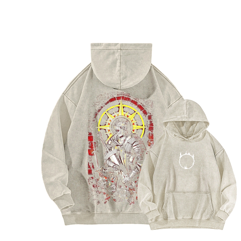 Dark Souls Unisex Washed Hoodie 2603015512