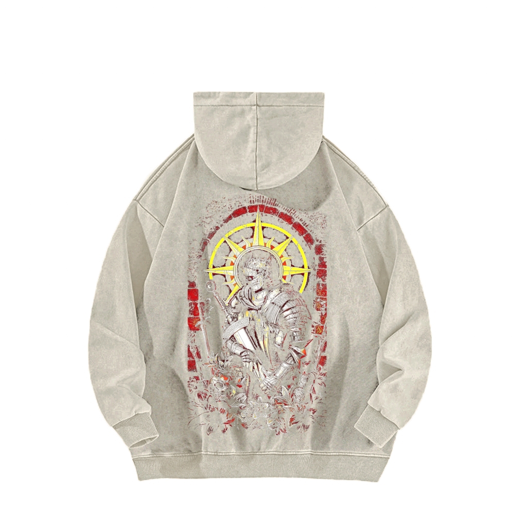 Dark Souls Unisex Washed Hoodie 2603015512