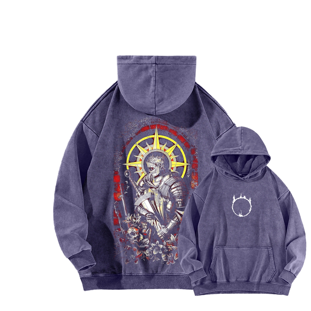Dark Souls Unisex Washed Hoodie 2603015512