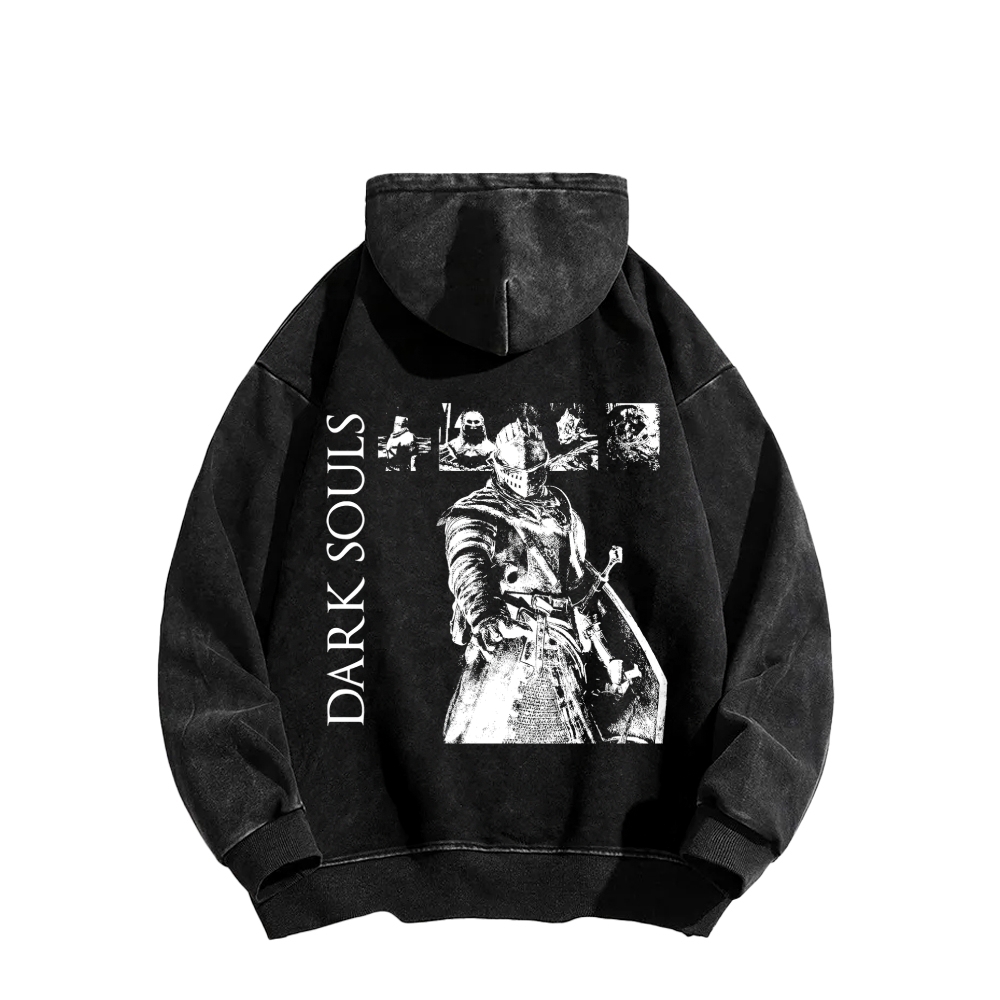 Dark Souls Unisex Washed Hoodie 2603015513