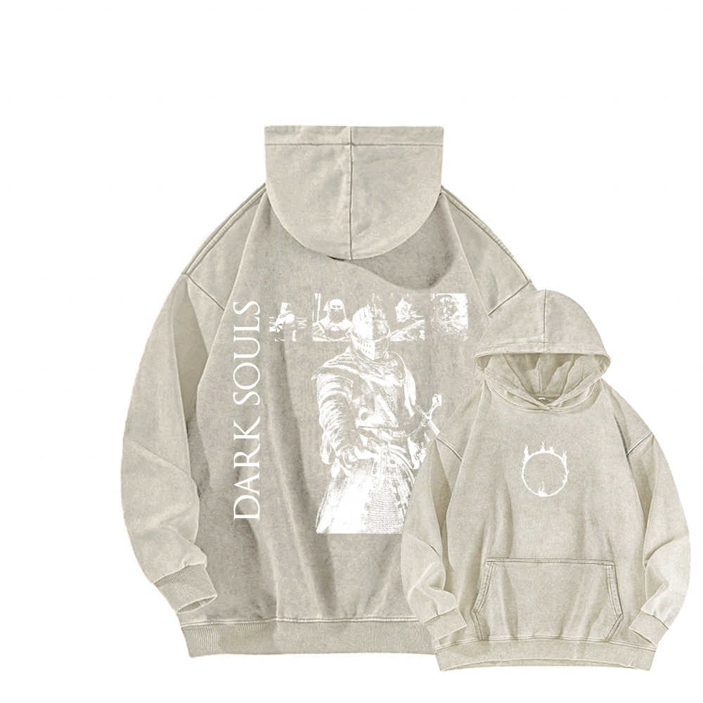 Dark Souls Unisex Washed Hoodie 2603015513