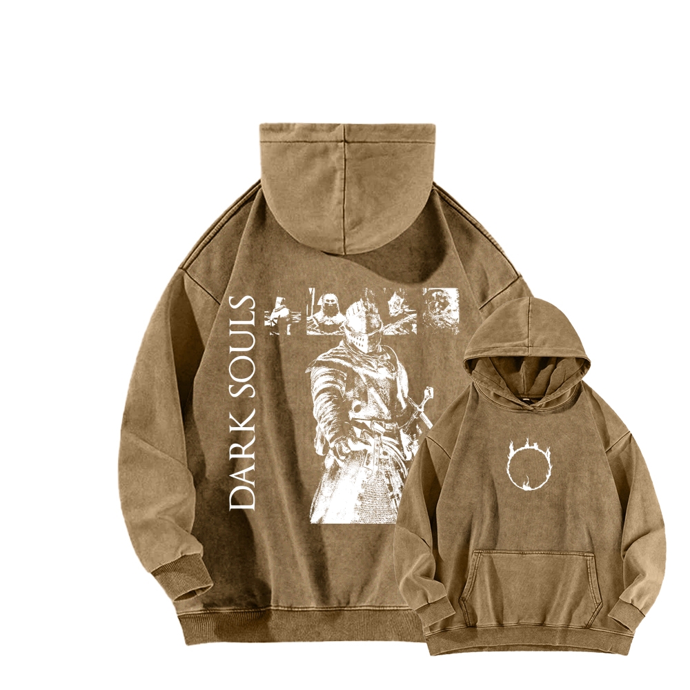 Dark Souls Unisex Washed Hoodie 2603015513