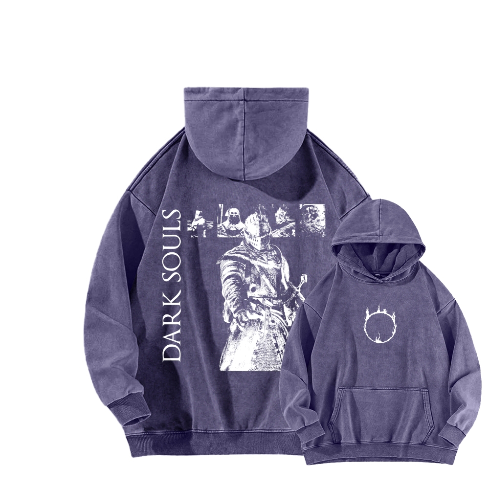 Dark Souls Unisex Washed Hoodie 2603015513