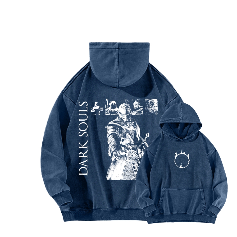 Dark Souls Unisex Washed Hoodie 2603015513