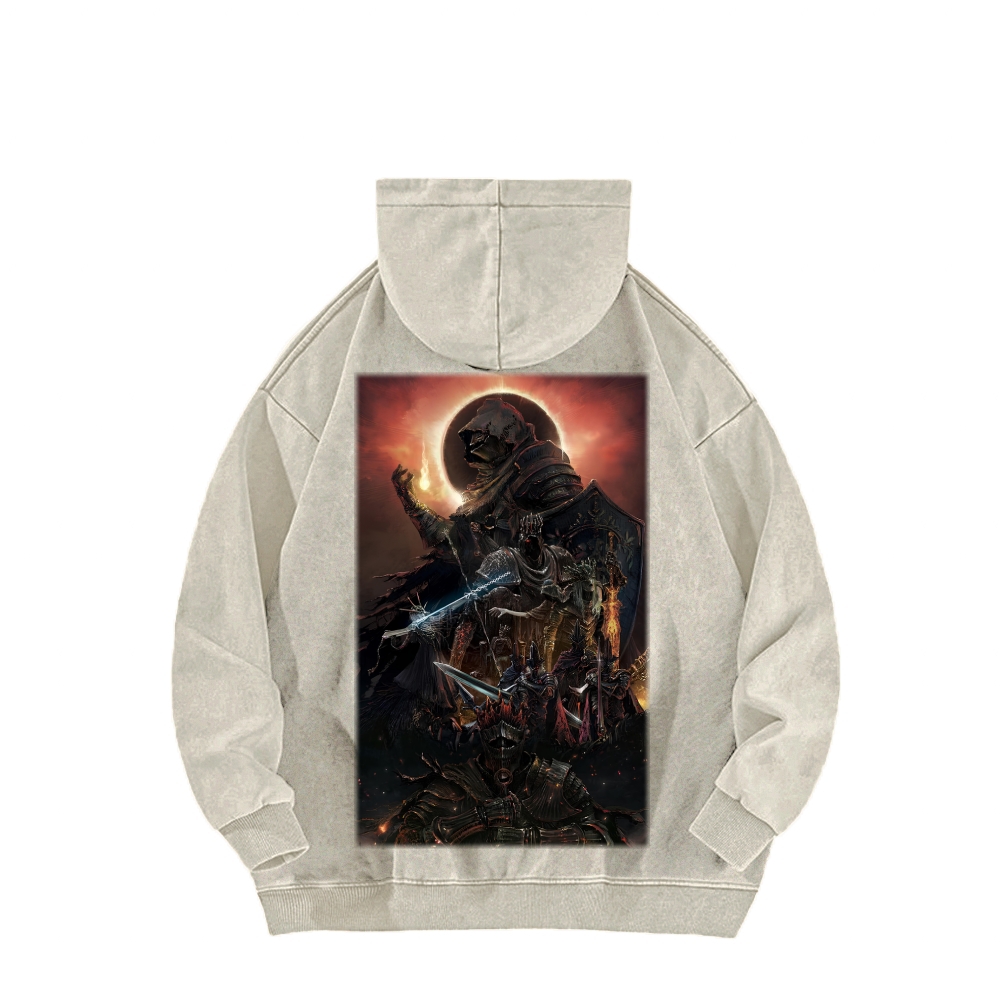 Dark Souls Unisex Washed Hoodie 2603015521