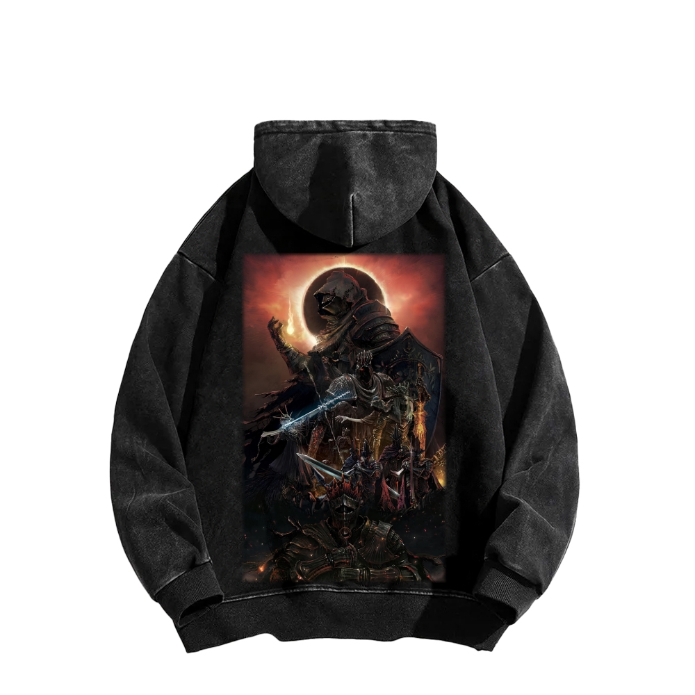Dark Souls Unisex Washed Hoodie 2603015521