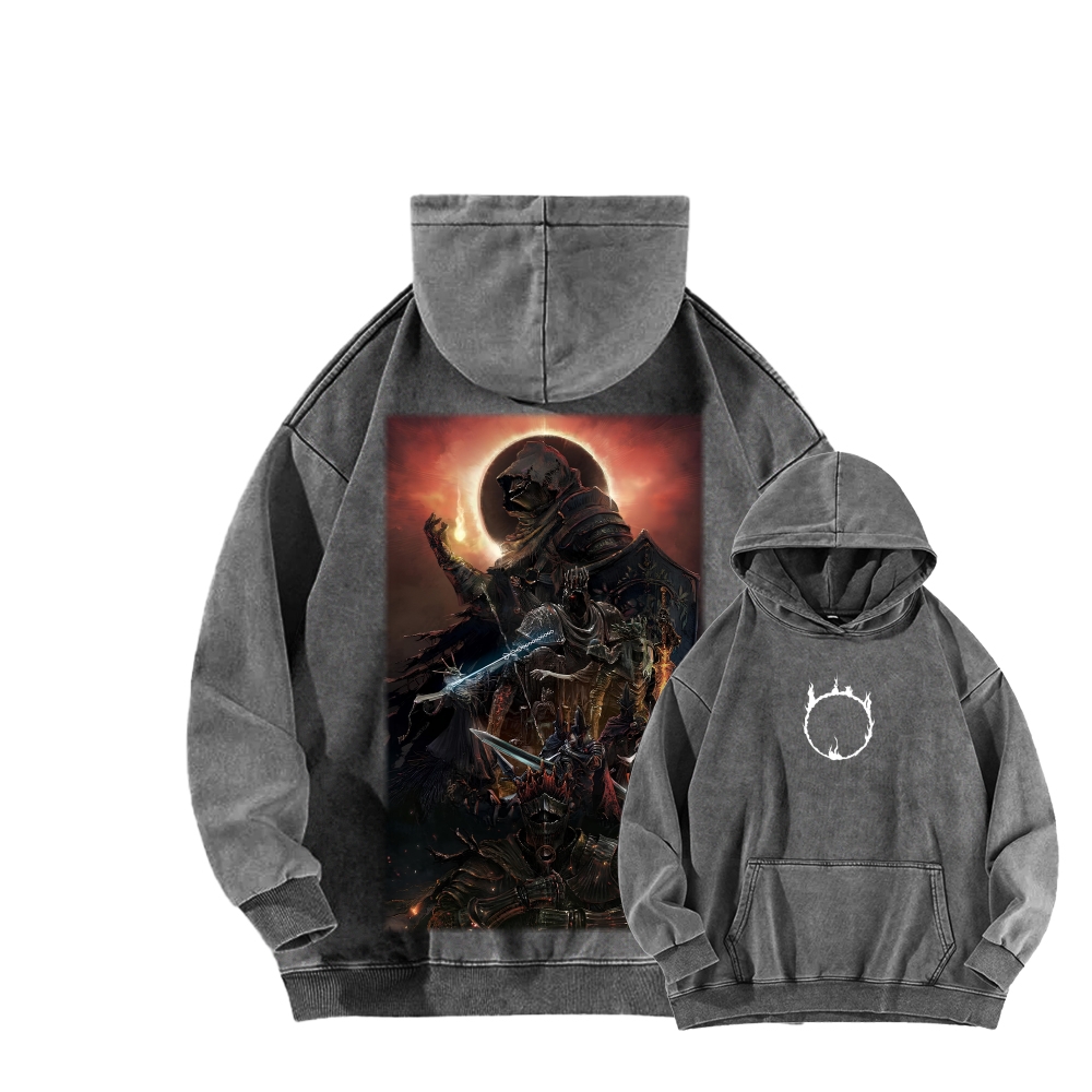Dark Souls Unisex Washed Hoodie 2603015521