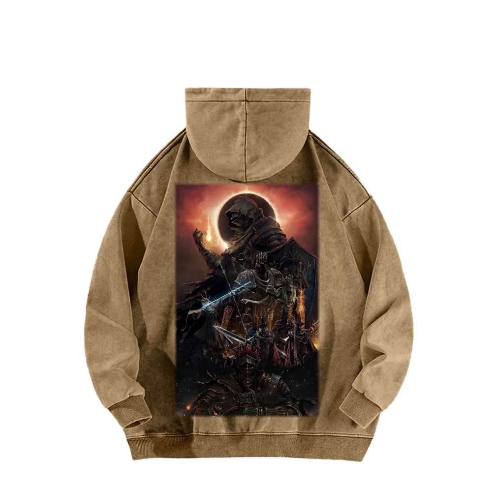 Dark Souls Unisex Washed Hoodie 2603015521
