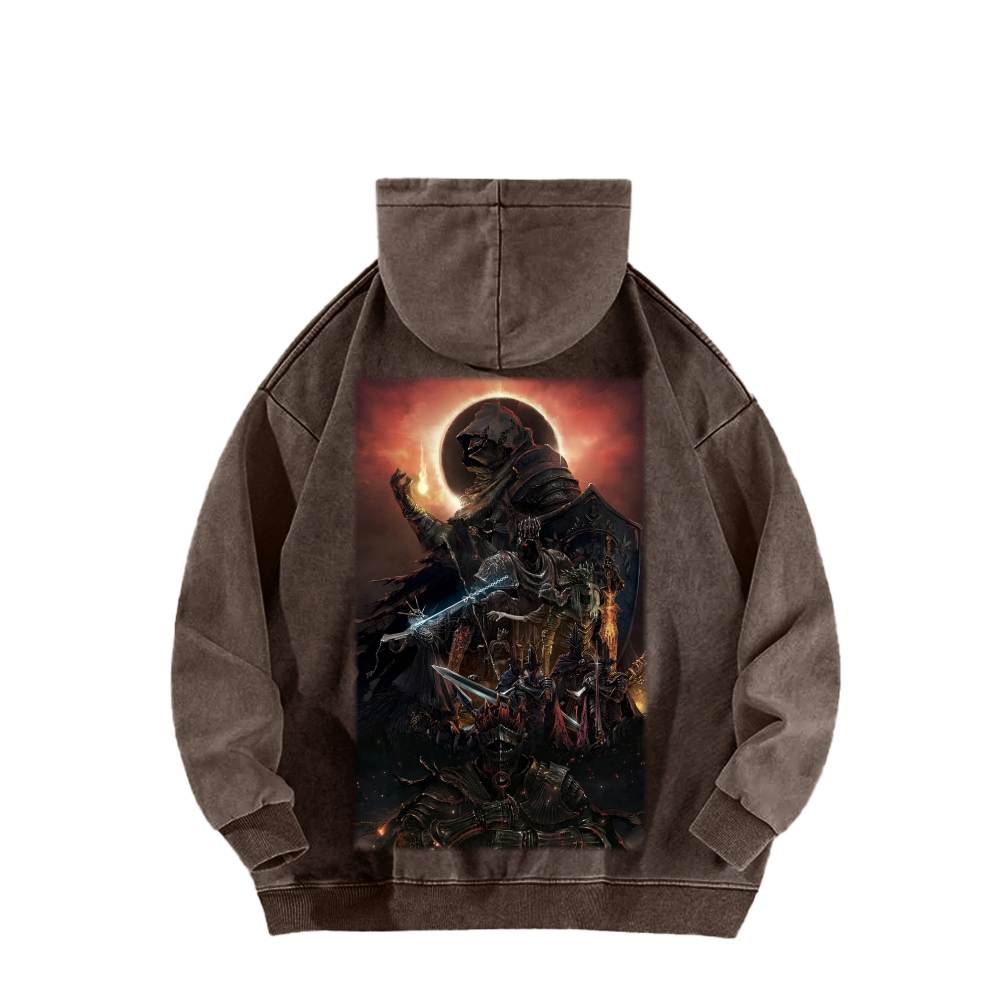 Dark Souls Unisex Washed Hoodie 2603015521