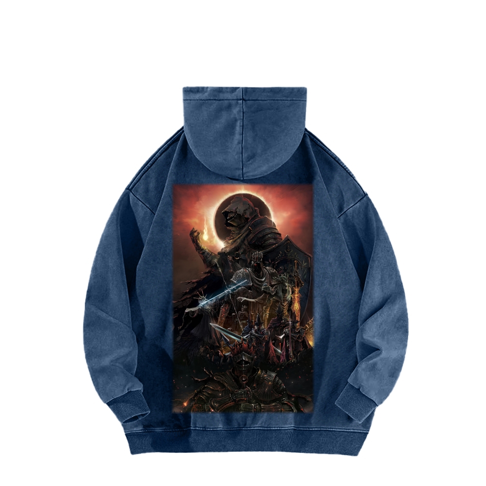 Dark Souls Unisex Washed Hoodie 2603015521
