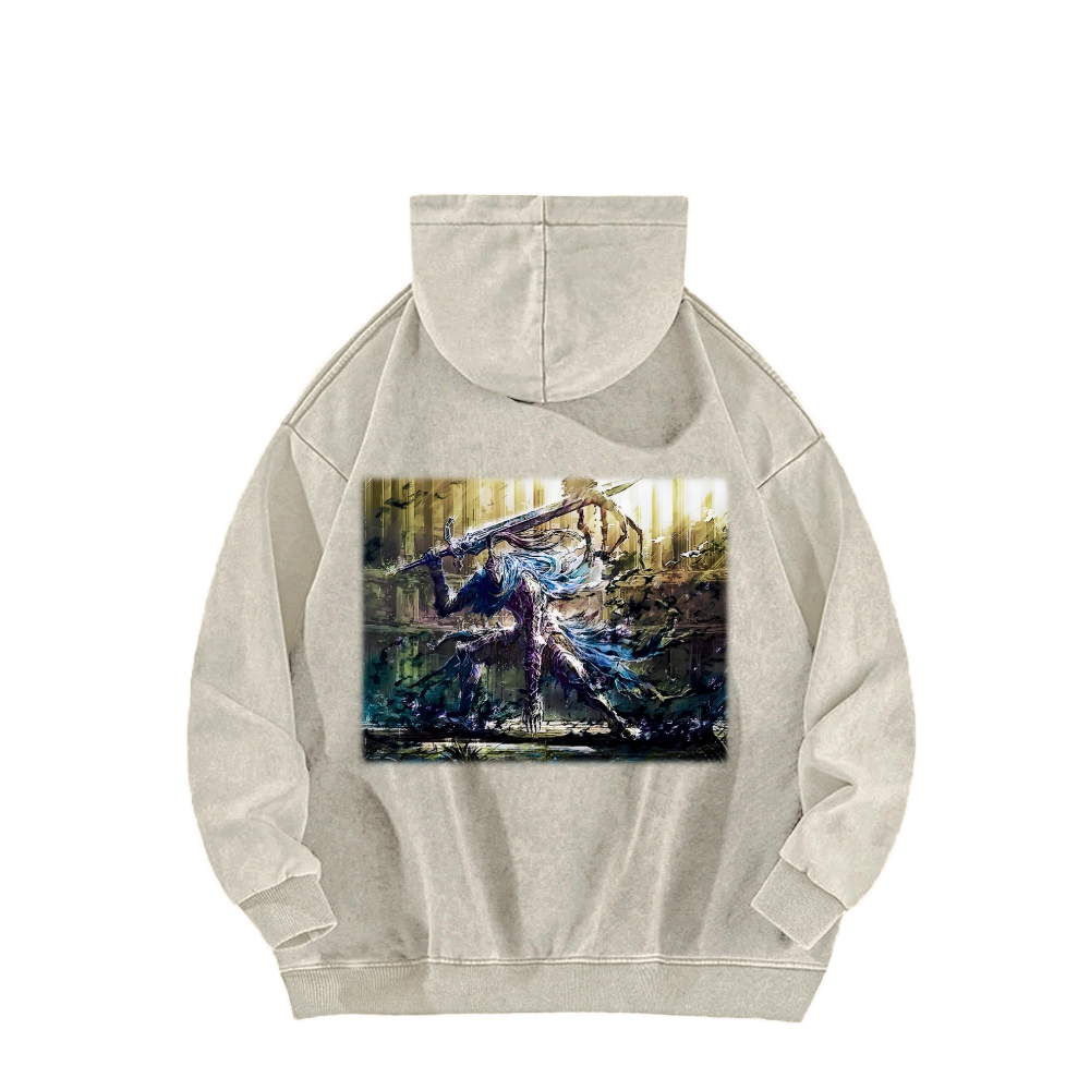 Dark Souls Unisex Washed Hoodie 2603015525