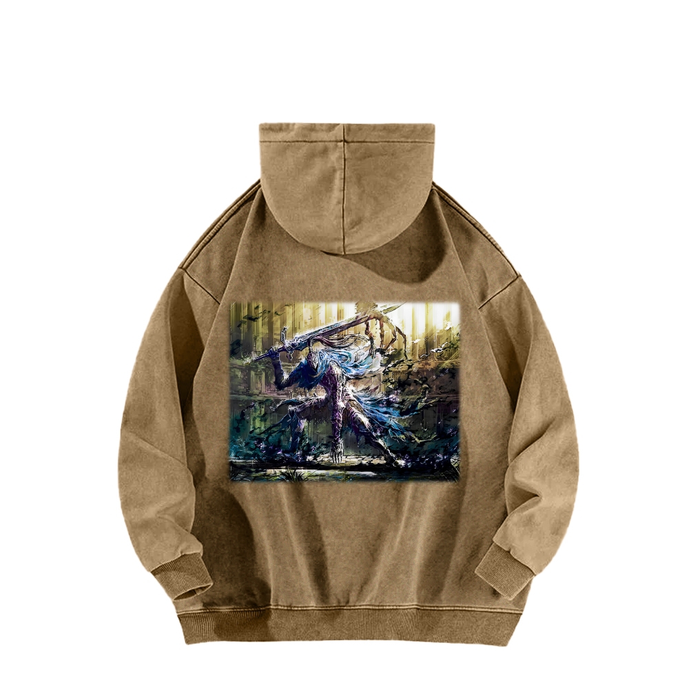 Dark Souls Unisex Washed Hoodie 2603015525