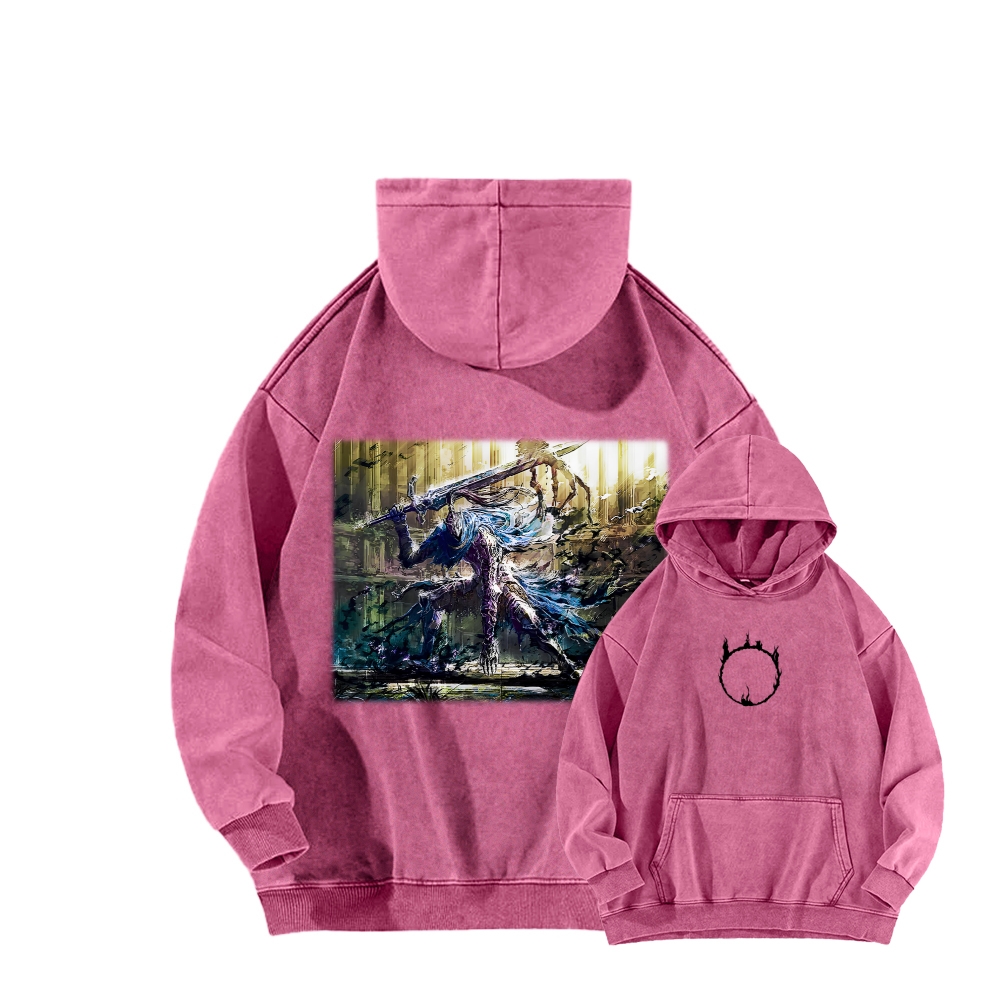Dark Souls Unisex Washed Hoodie 2603015525