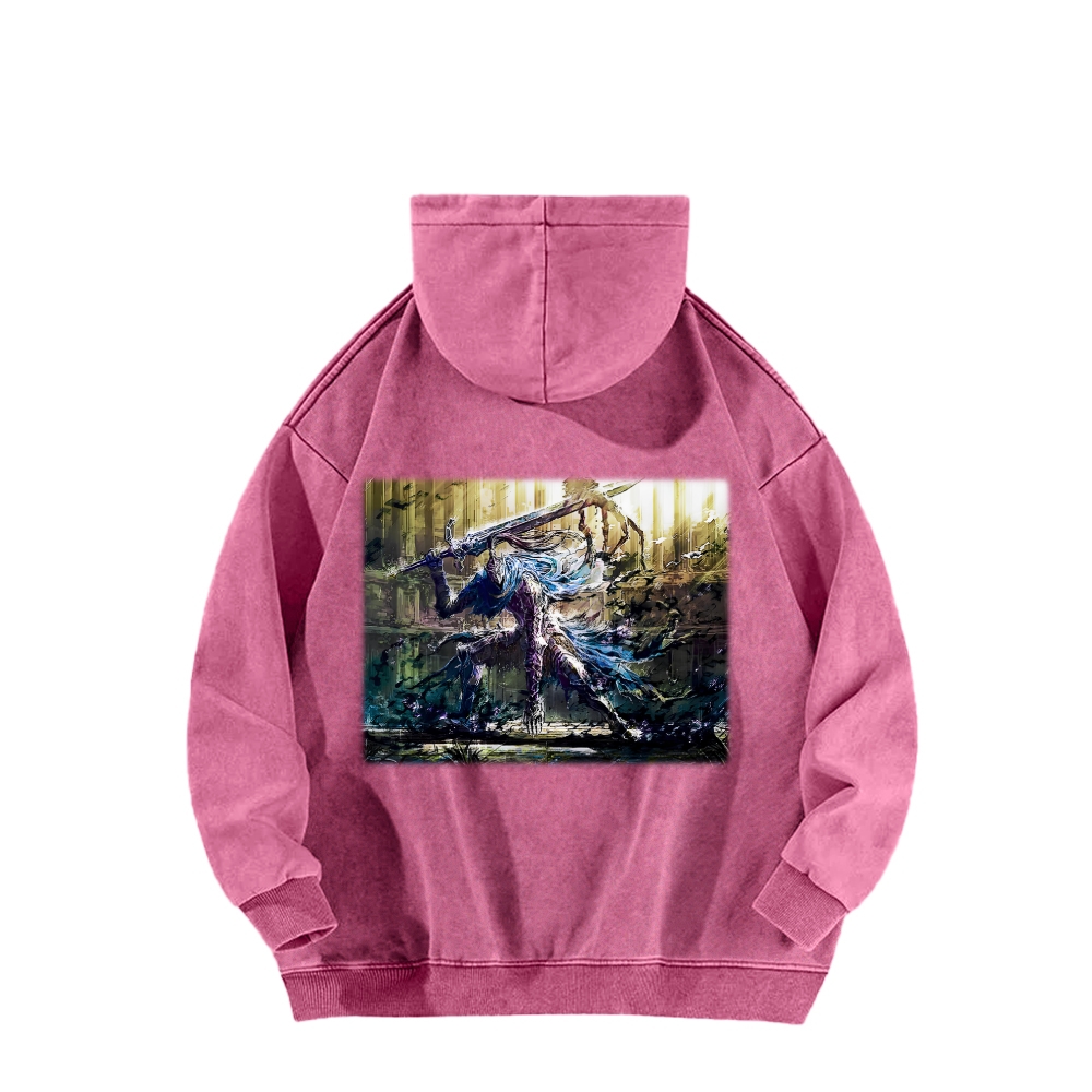 Dark Souls Unisex Washed Hoodie 2603015525