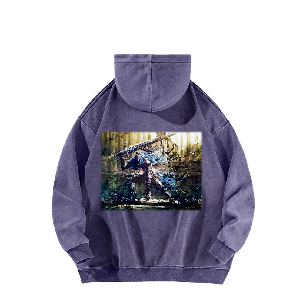 Dark Souls Unisex Washed Hoodie 2603015525