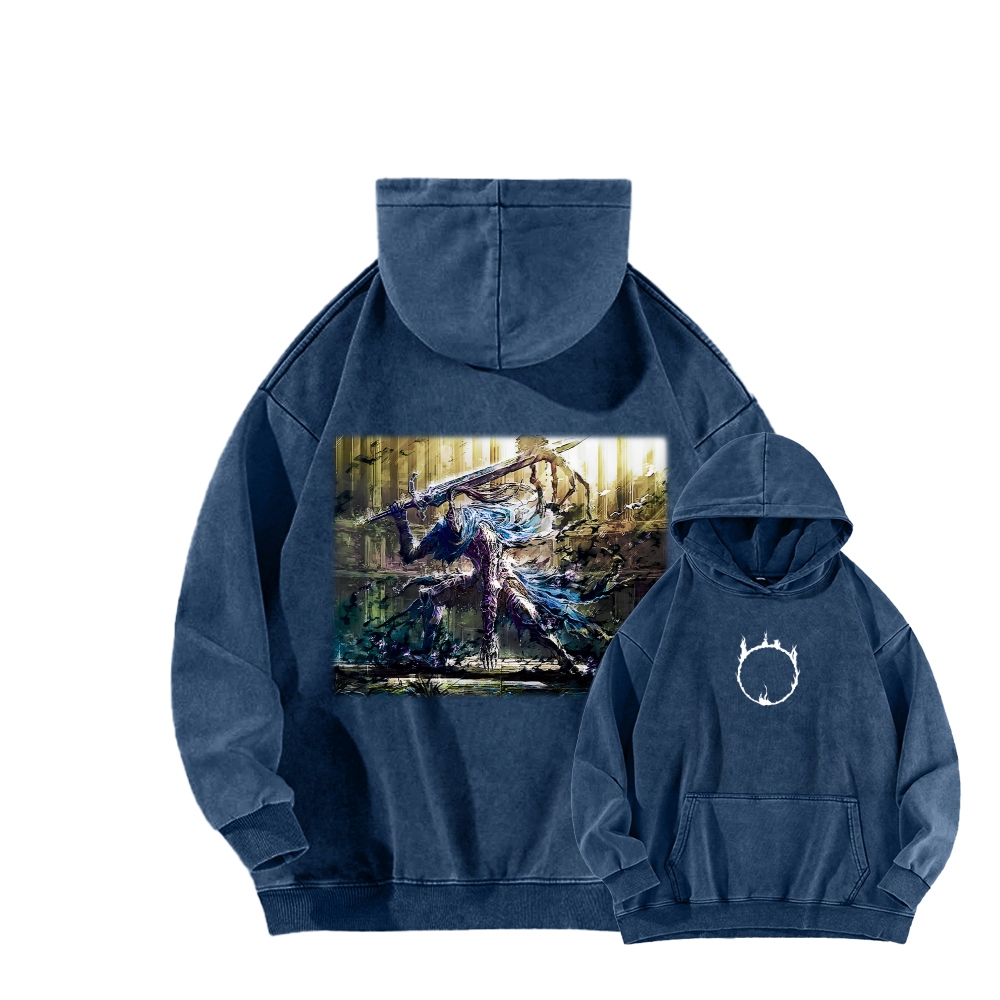 Dark Souls Unisex Washed Hoodie 2603015525