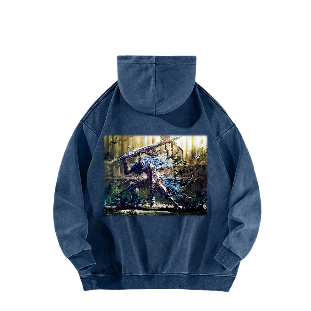 Dark Souls Unisex Washed Hoodie 2603015525