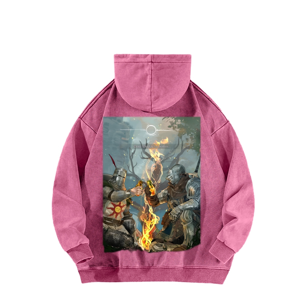 Dark Souls Unisex Washed Hoodie 2603015526