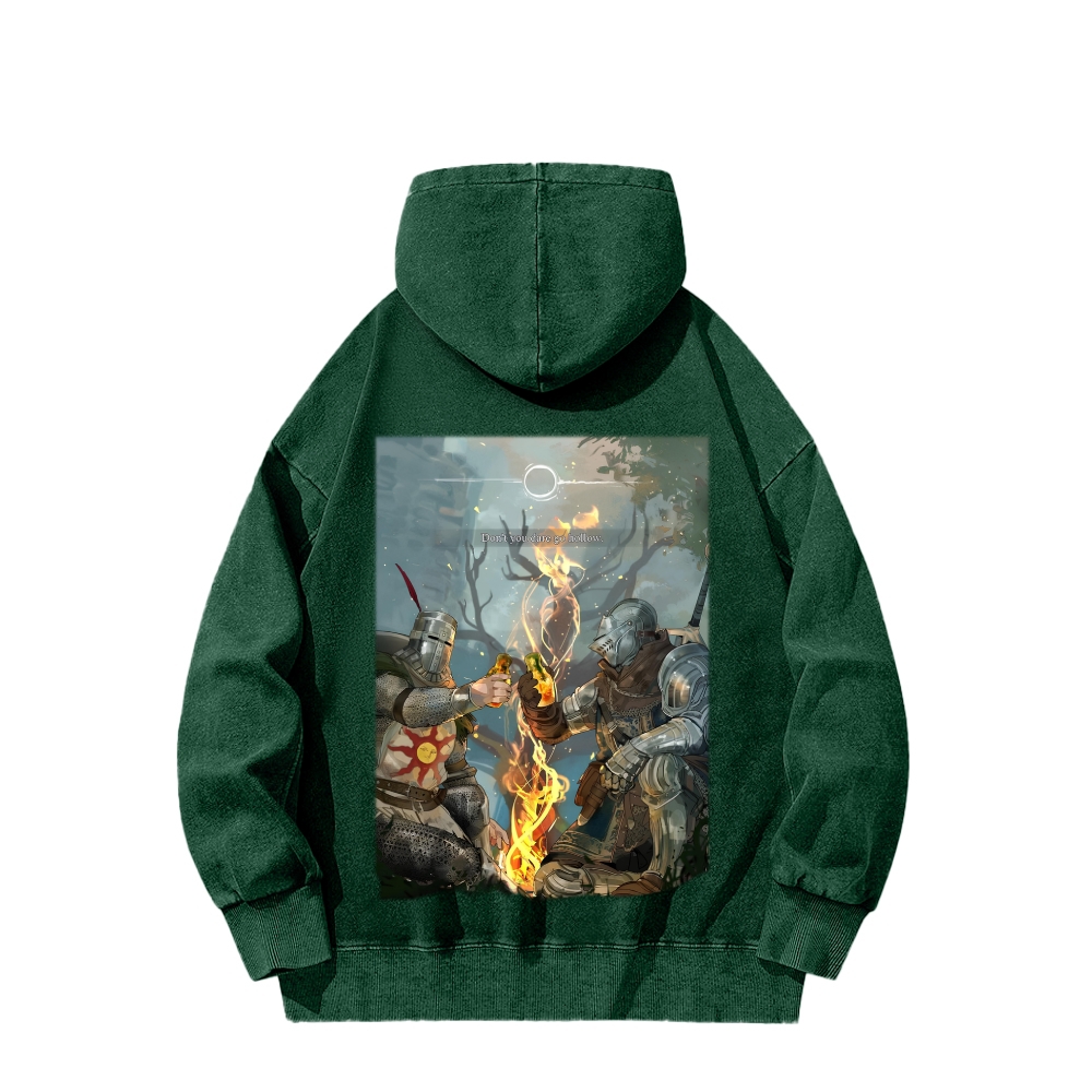 Dark Souls Unisex Washed Hoodie 2603015526