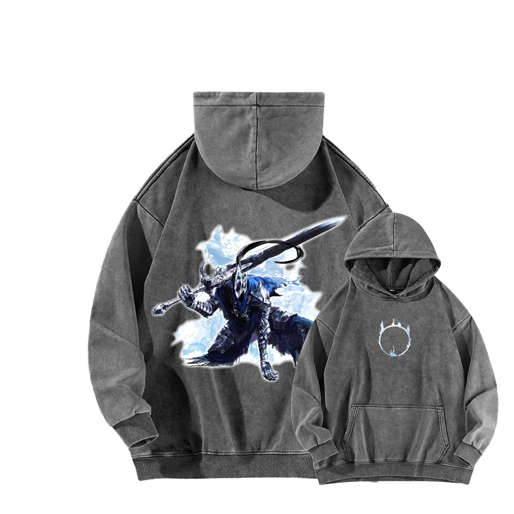 Dark Souls Unisex Washed Hoodie 2603015541