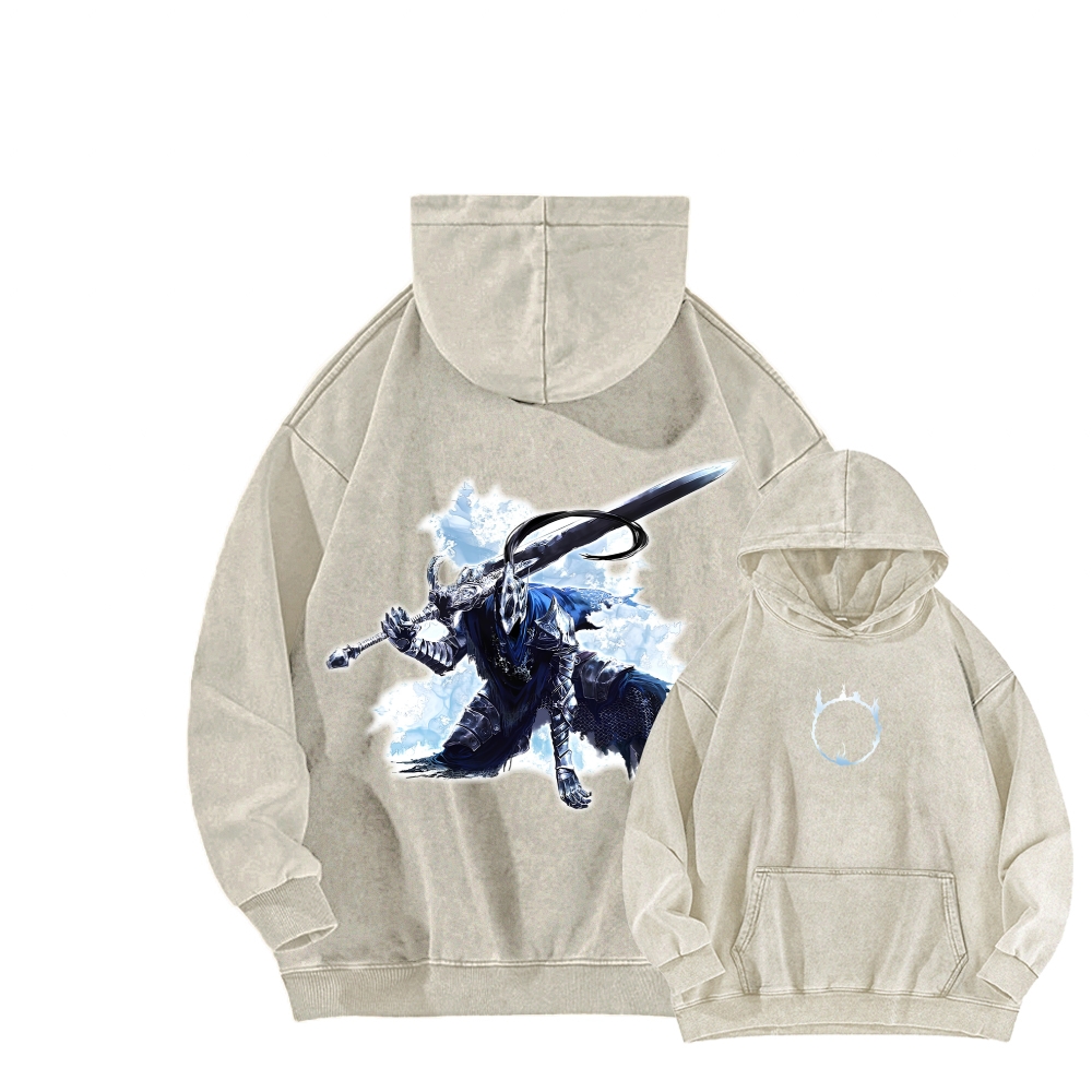 Dark Souls Unisex Washed Hoodie 2603015541
