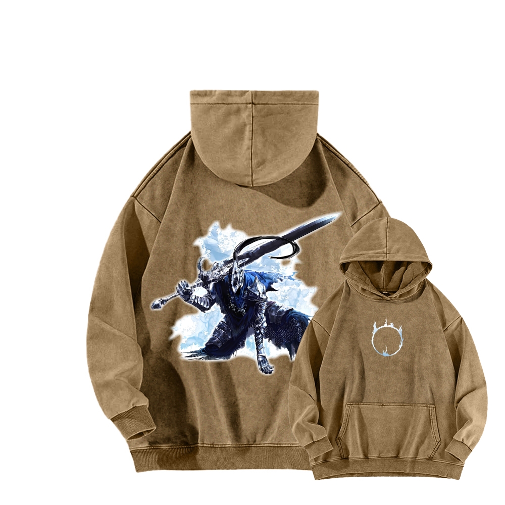 Dark Souls Unisex Washed Hoodie 2603015541