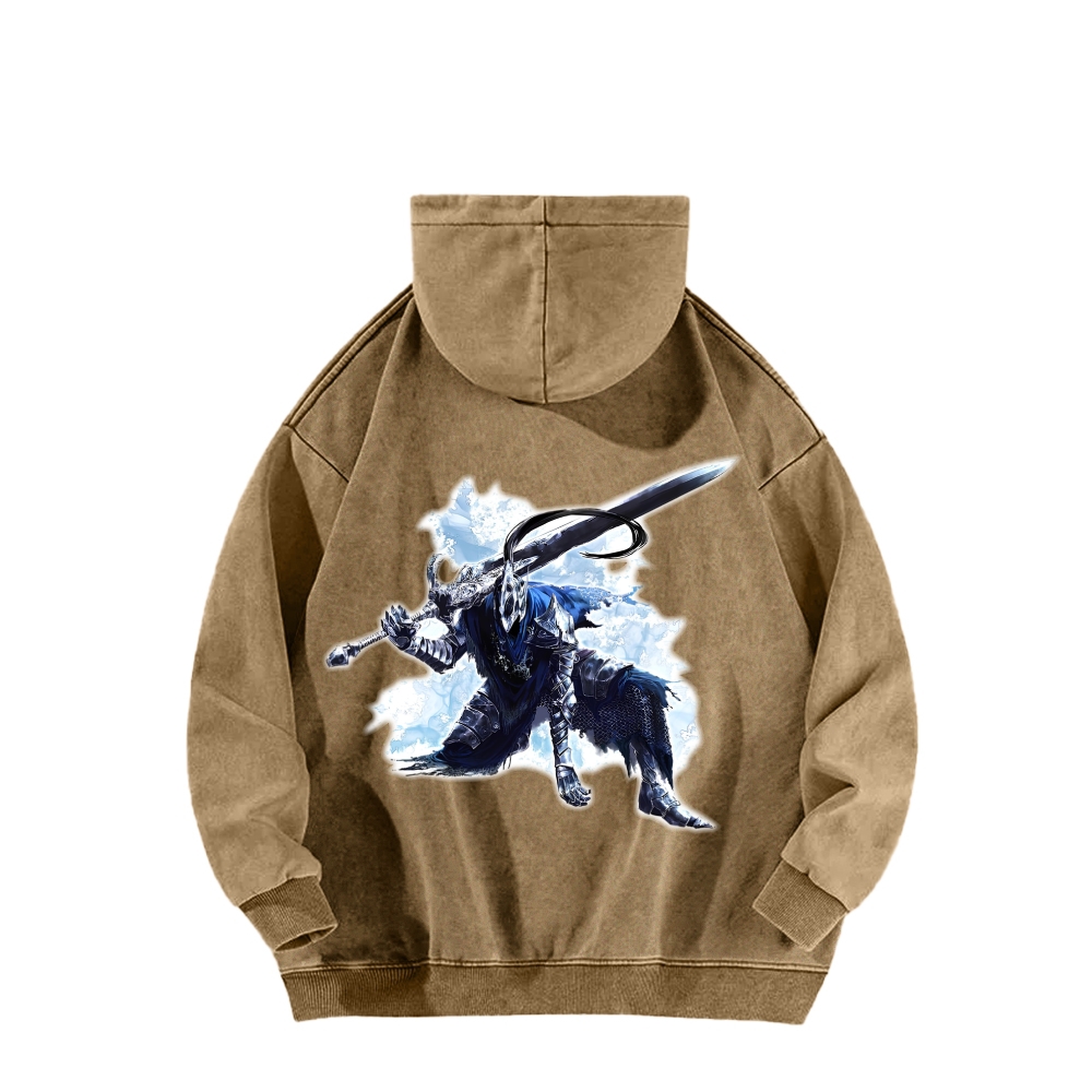 Dark Souls Unisex Washed Hoodie 2603015541