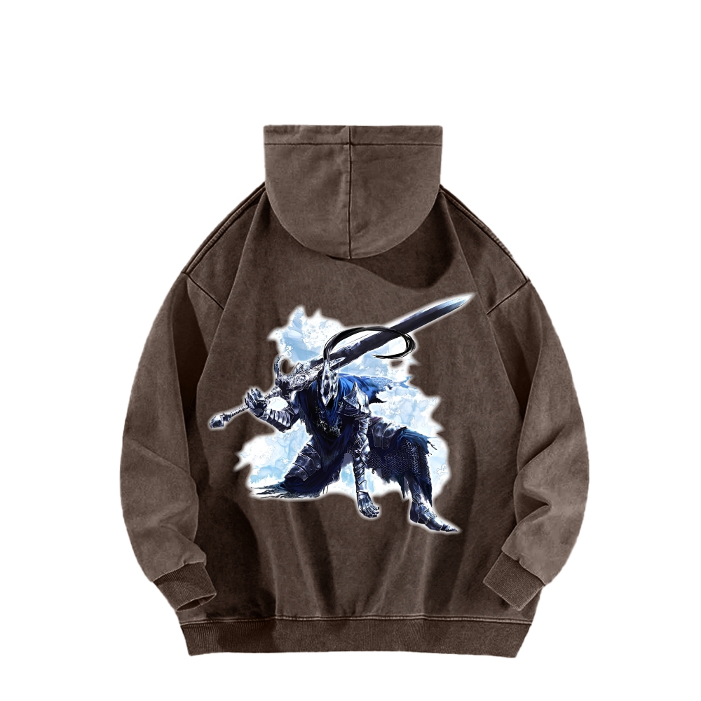 Dark Souls Unisex Washed Hoodie 2603015541