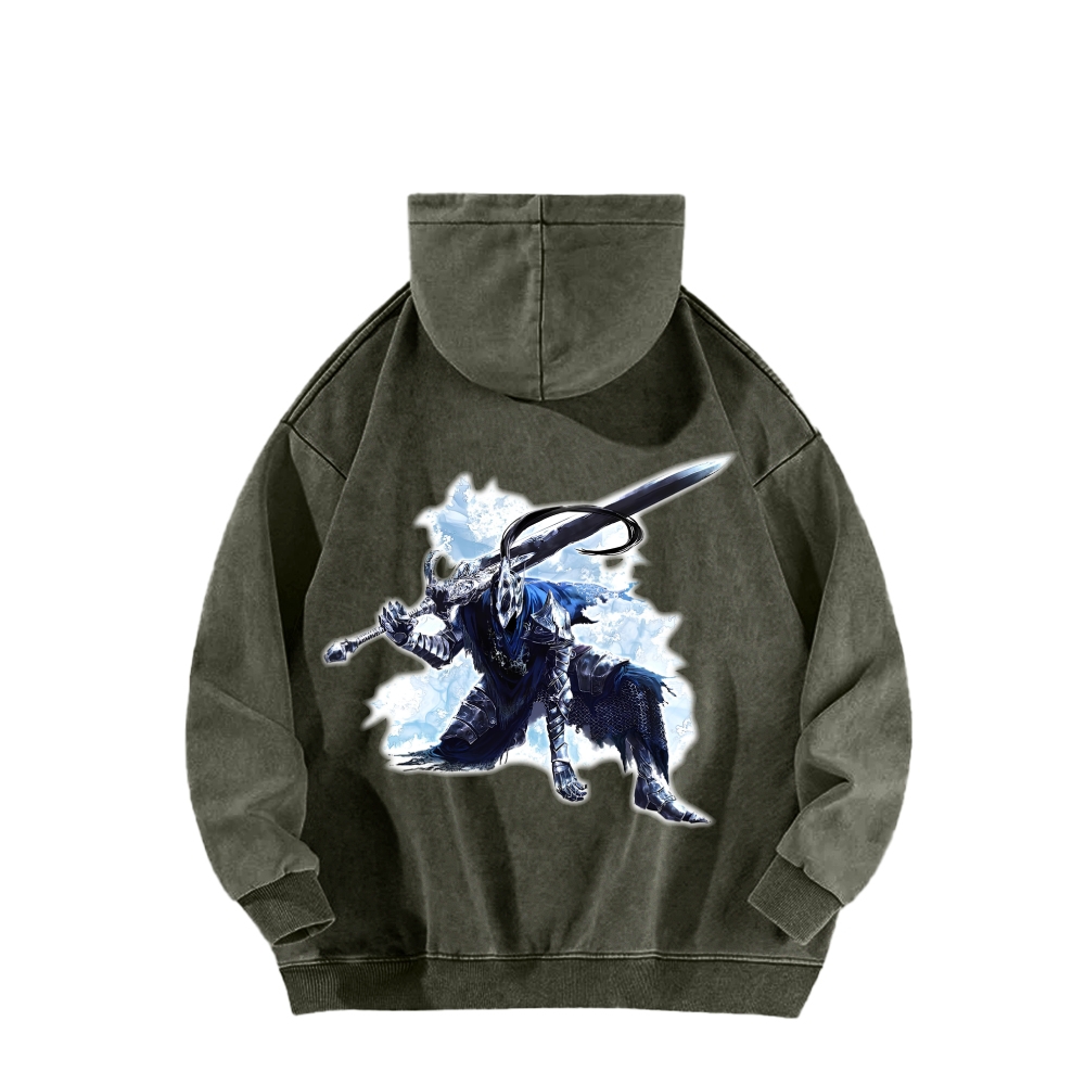 Dark Souls Unisex Washed Hoodie 2603015541