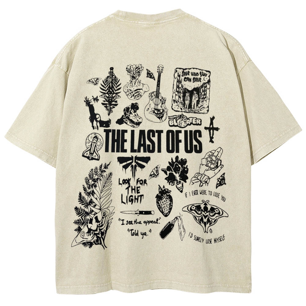 The Last of Us Unisex Fit Washed T-Shirt 2603015909