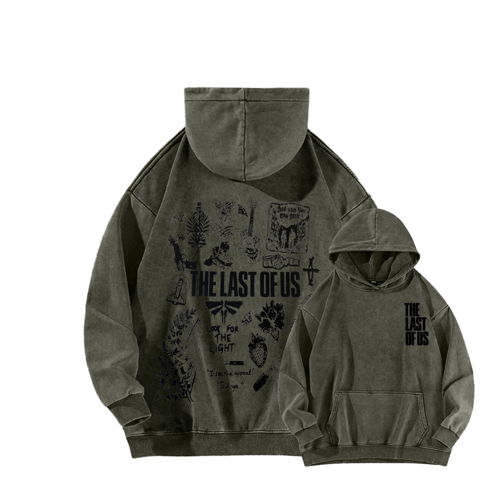 The Last of Us Unisex Washed Hoodie 2603015913