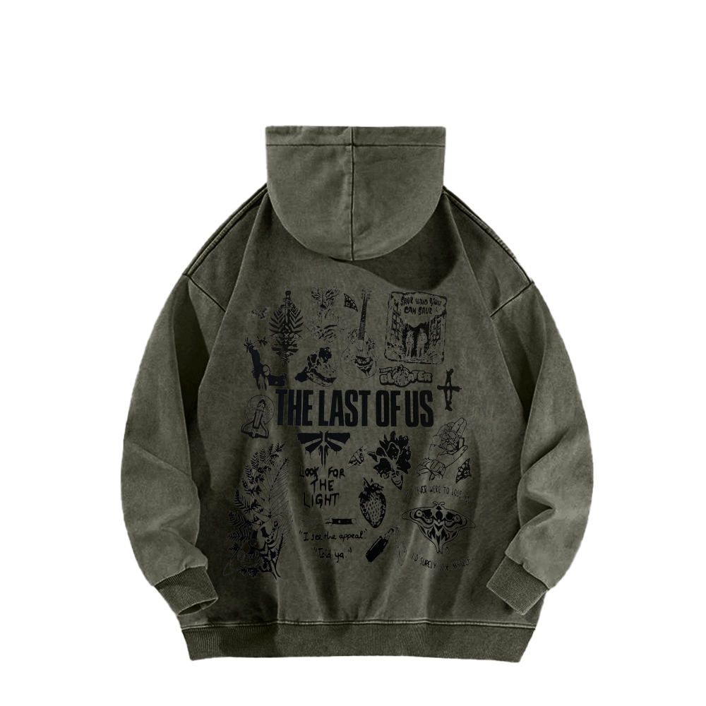 The Last of Us Unisex Washed Hoodie 2603015913