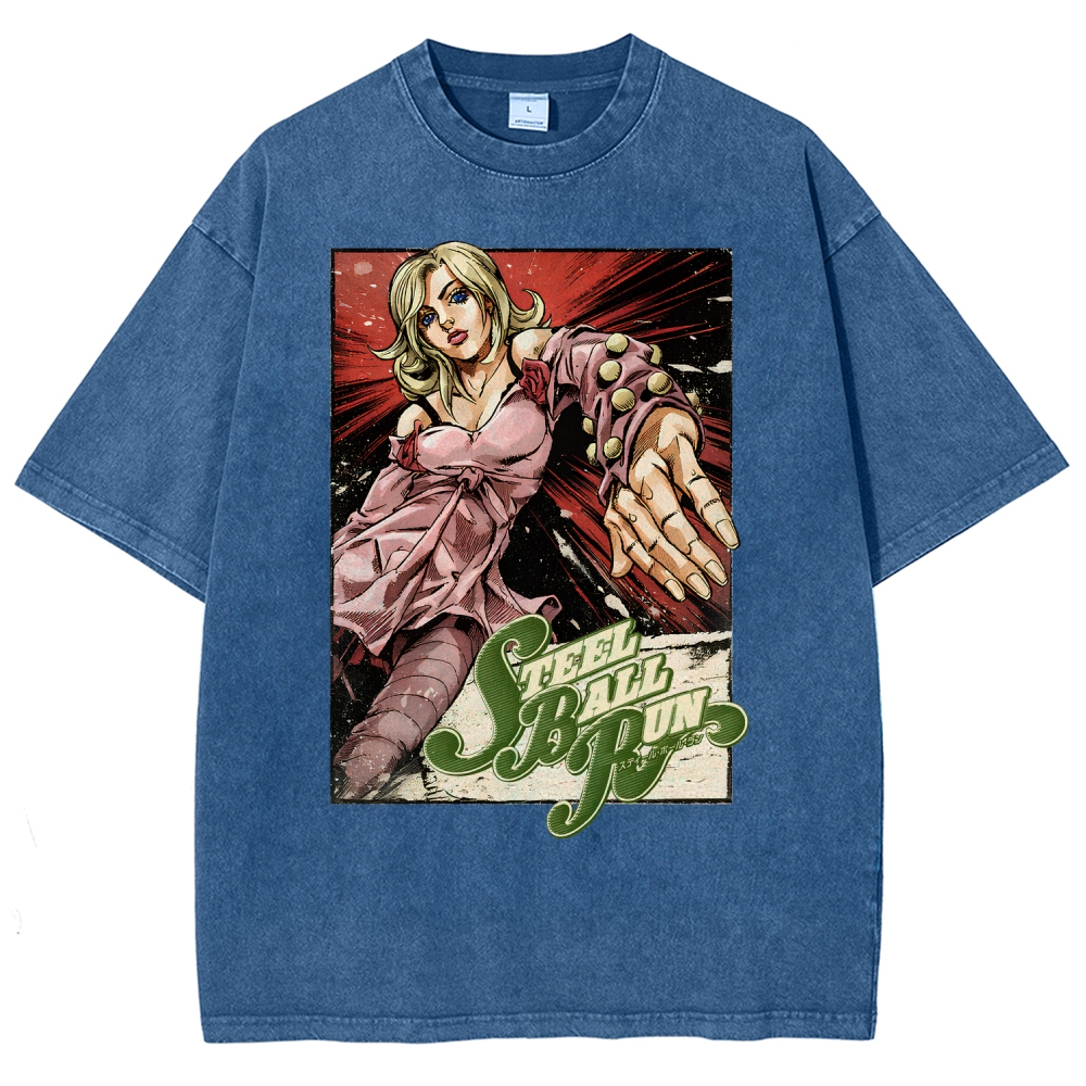 Jojo's Bizarre Adventure Unisex Fit Washed T-Shirt 2603015922