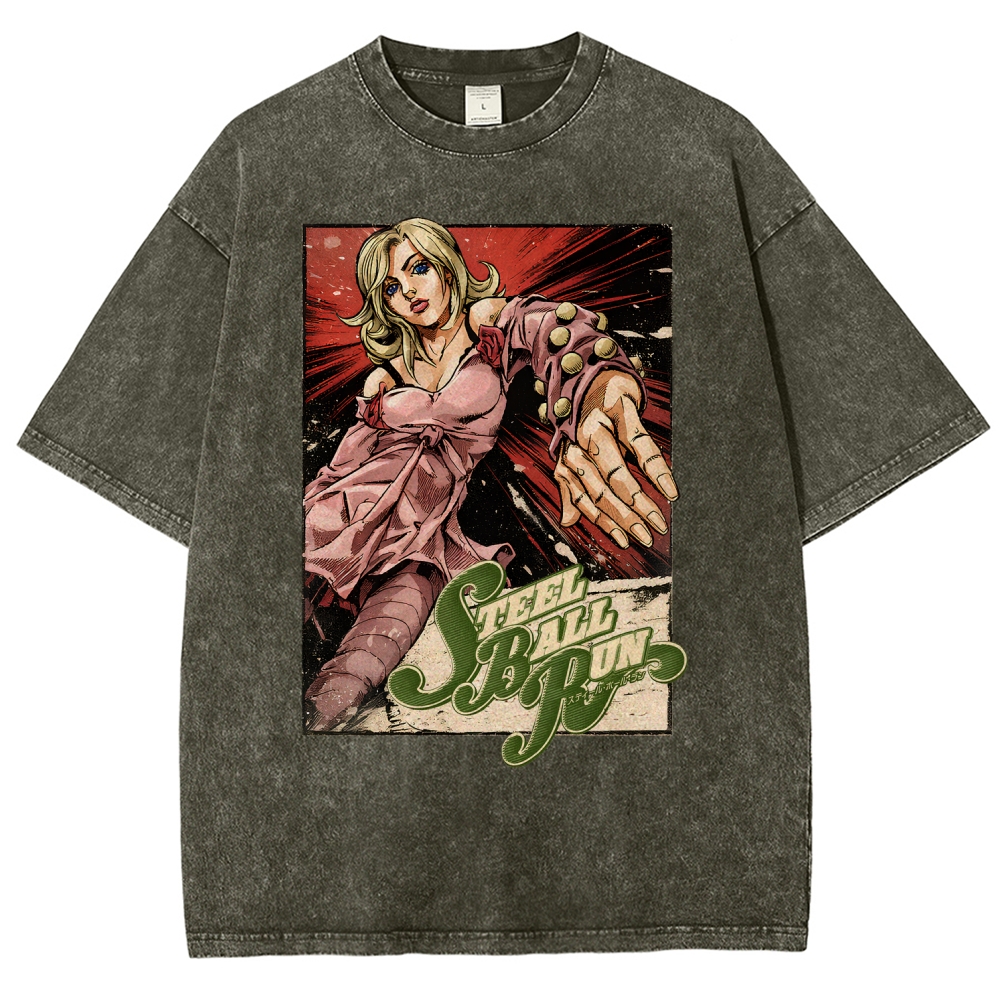 Jojo's Bizarre Adventure Unisex Fit Washed T-Shirt 2603015922