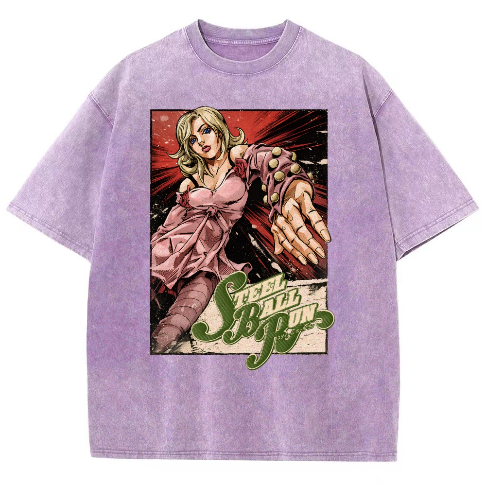 Jojo's Bizarre Adventure Unisex Fit Washed T-Shirt 2603015922