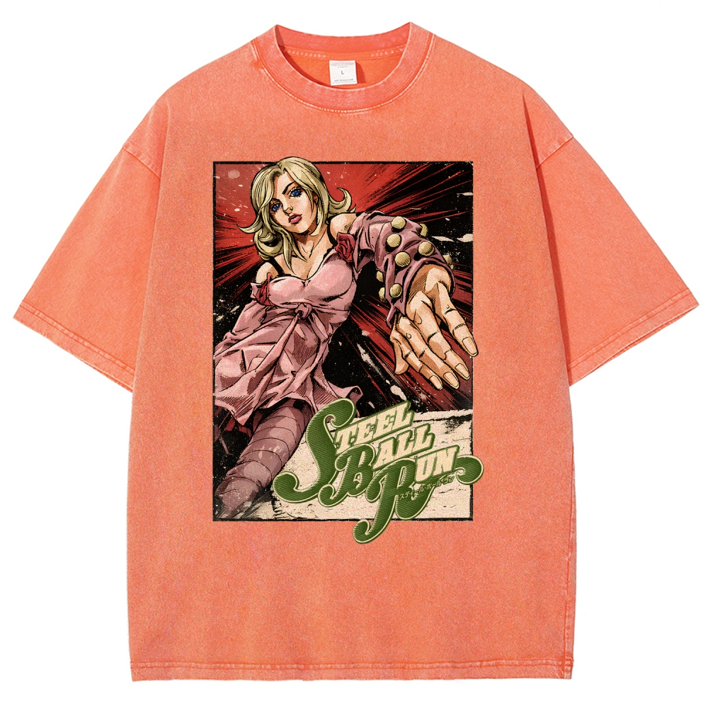 Jojo's Bizarre Adventure Unisex Fit Washed T-Shirt 2603015922