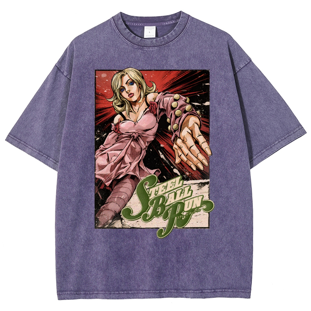 Jojo's Bizarre Adventure Unisex Fit Washed T-Shirt 2603015922