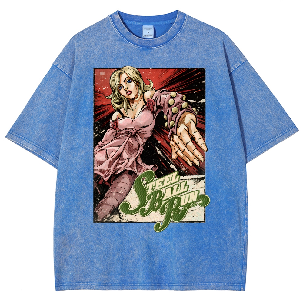 Jojo's Bizarre Adventure Unisex Fit Washed T-Shirt 2603015922
