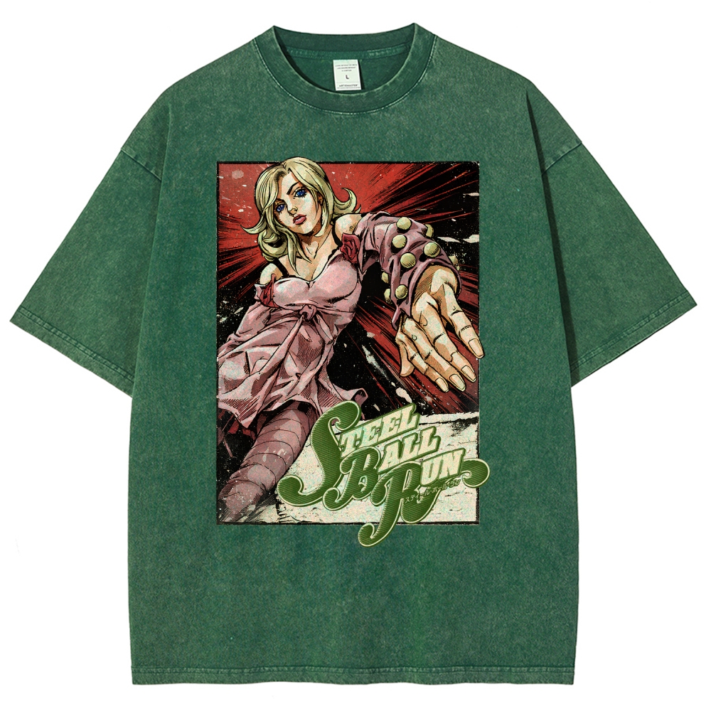 Jojo's Bizarre Adventure Unisex Fit Washed T-Shirt 2603015922