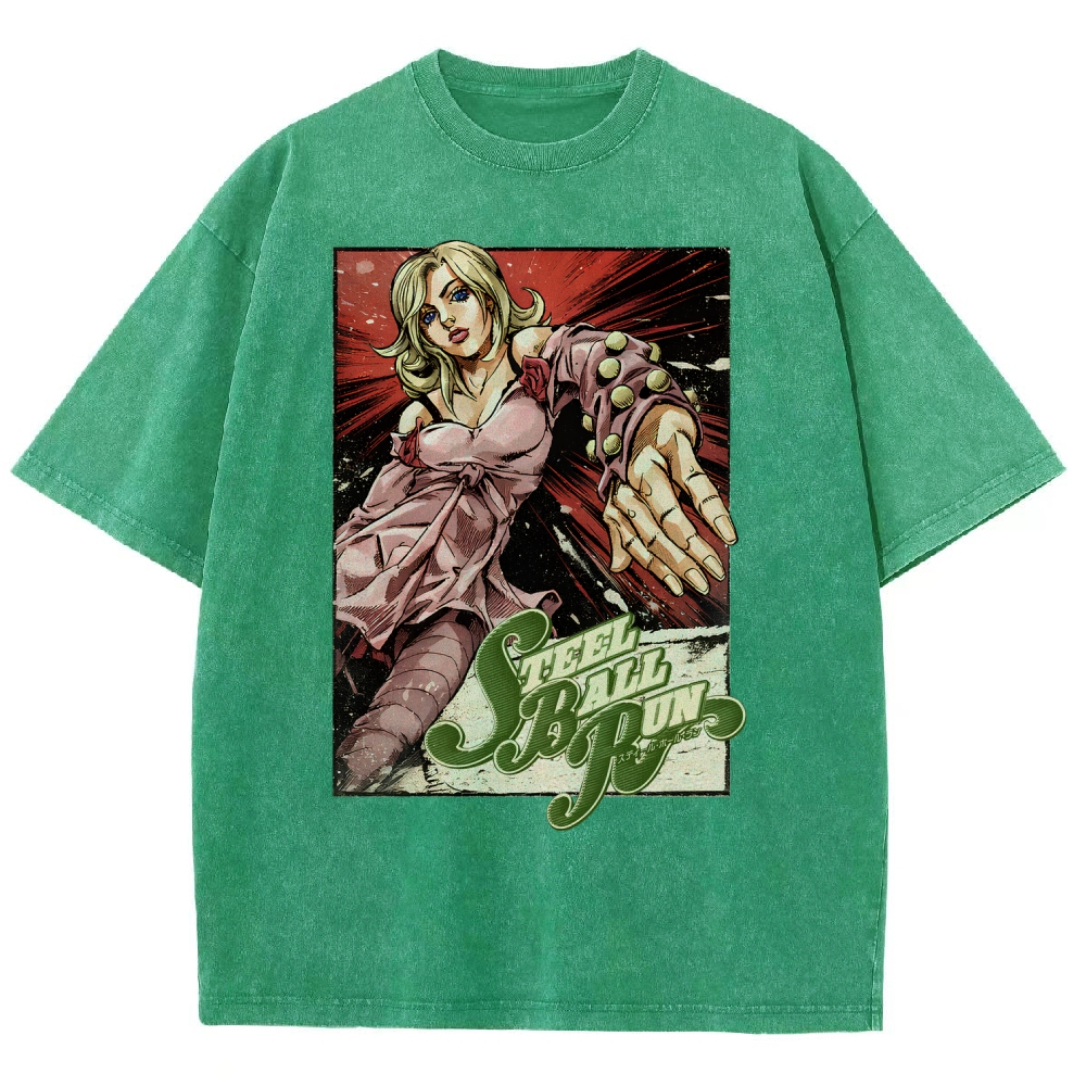 Jojo's Bizarre Adventure Unisex Fit Washed T-Shirt 2603015922