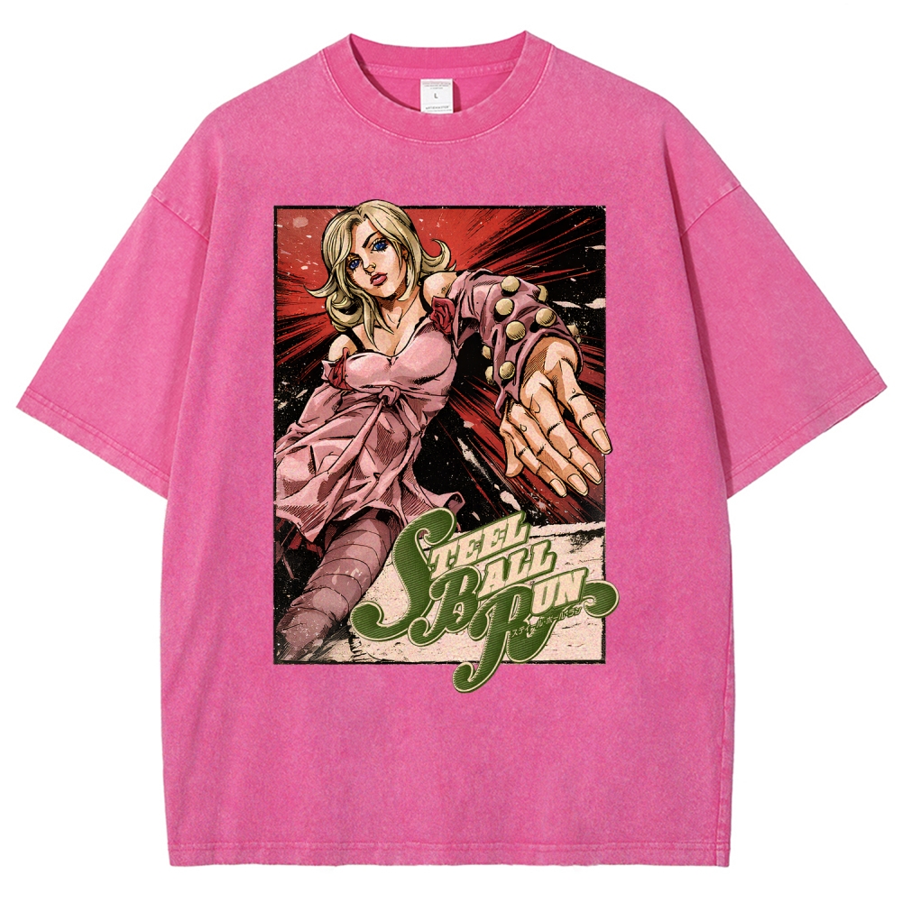Jojo's Bizarre Adventure Unisex Fit Washed T-Shirt 2603015922