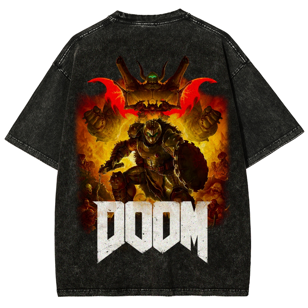 DOOM Unisex Fit Washed T-Shirt 2603016949