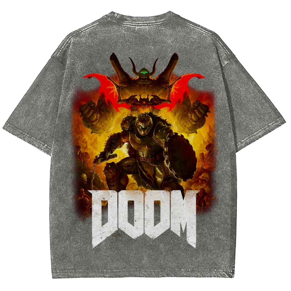 DOOM Unisex Fit Washed T-Shirt 2603016949