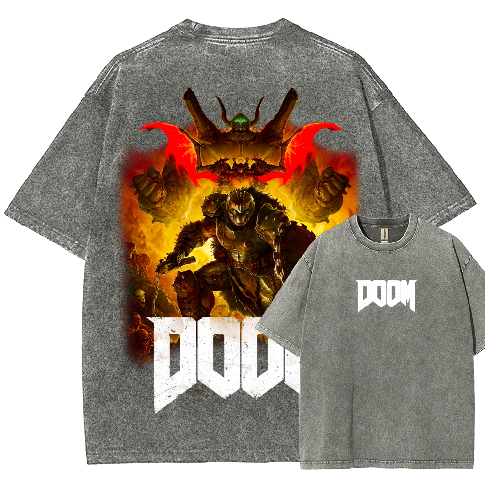 DOOM Unisex Fit Washed T-Shirt 2603016949