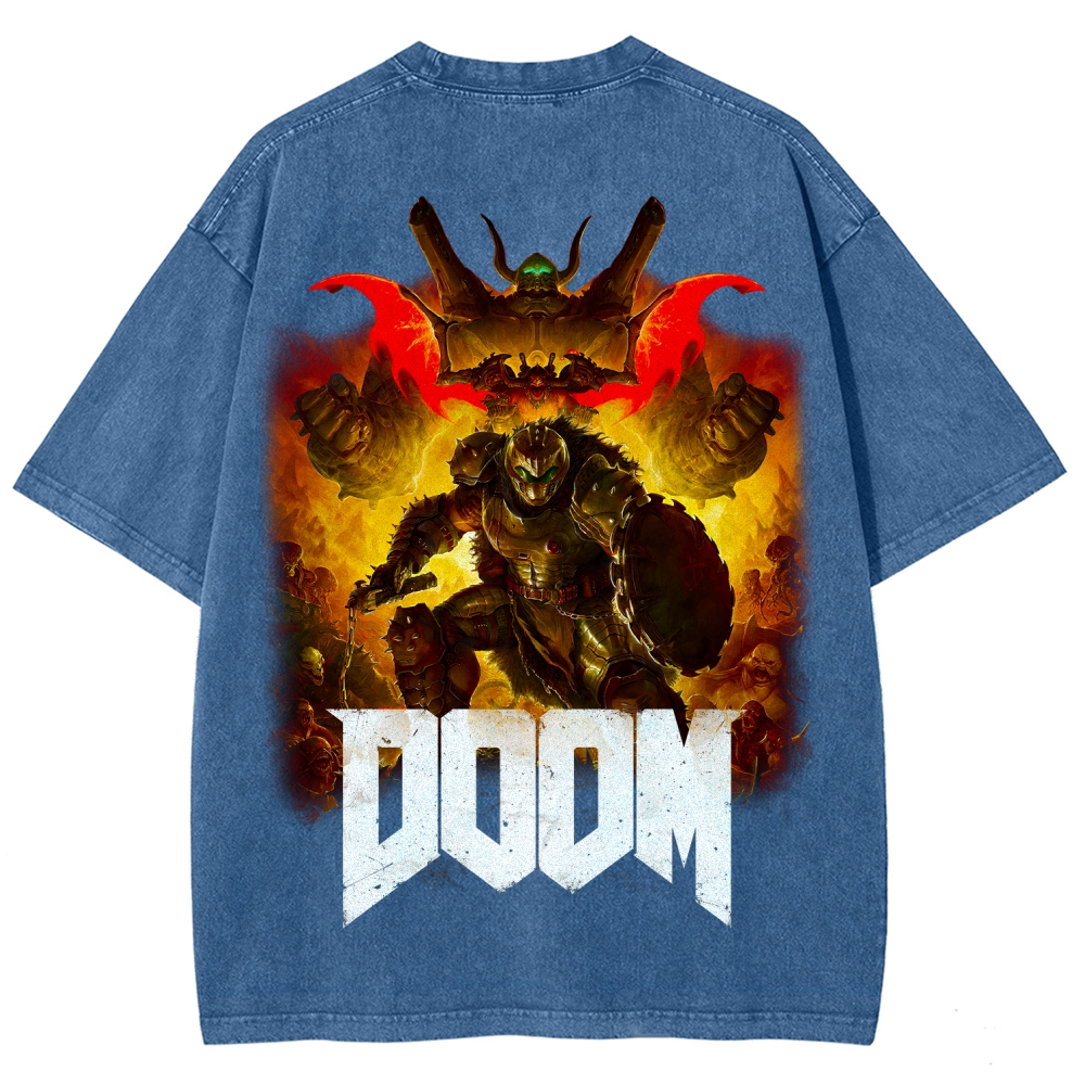 DOOM Unisex Fit Washed T-Shirt 2603016949