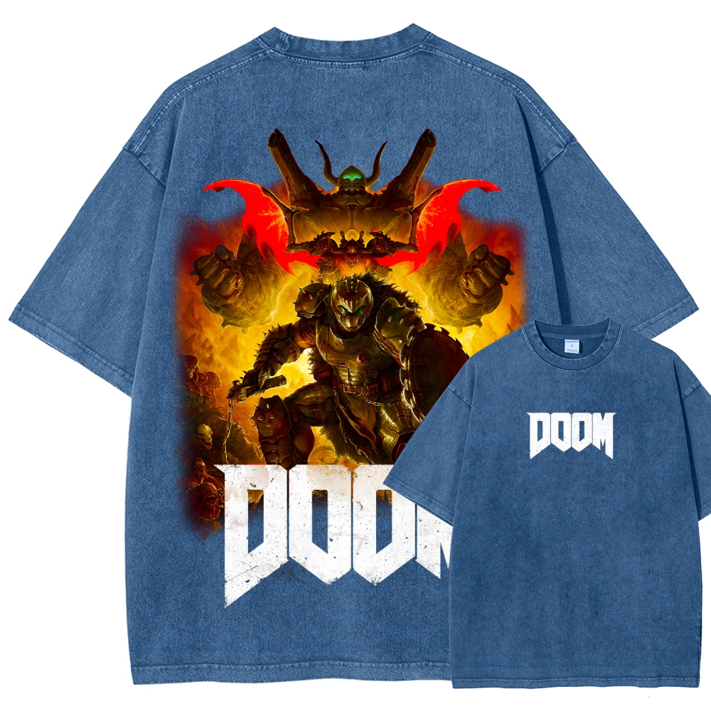 DOOM Unisex Fit Washed T-Shirt 2603016949