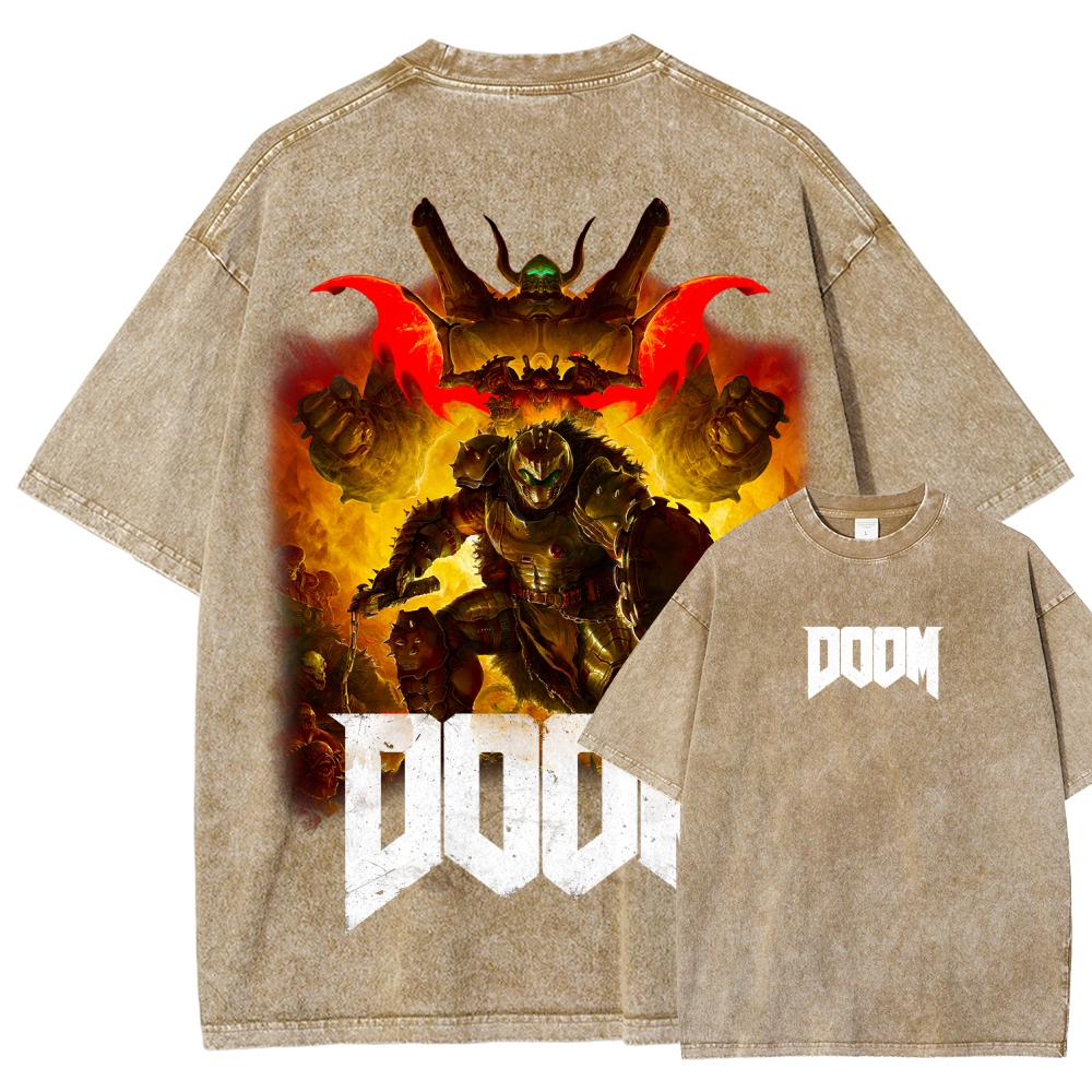 DOOM Unisex Fit Washed T-Shirt 2603016949