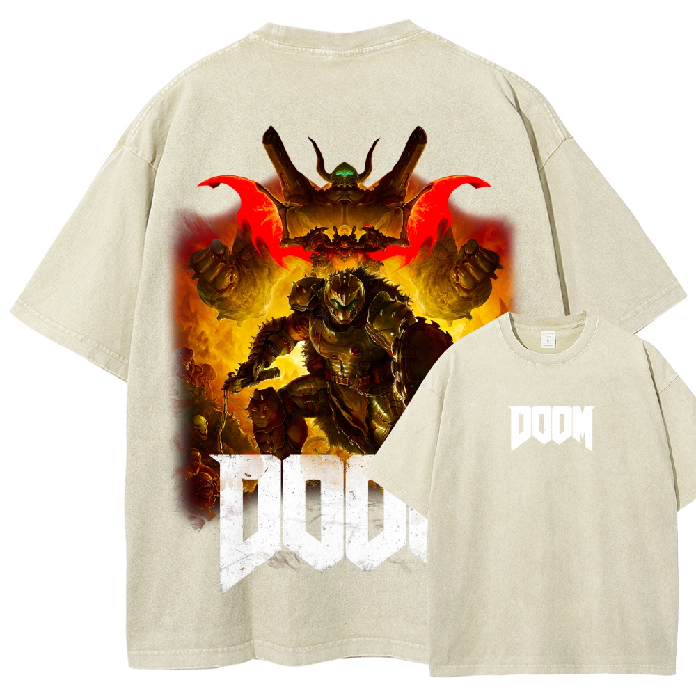 DOOM Unisex Fit Washed T-Shirt 2603016949
