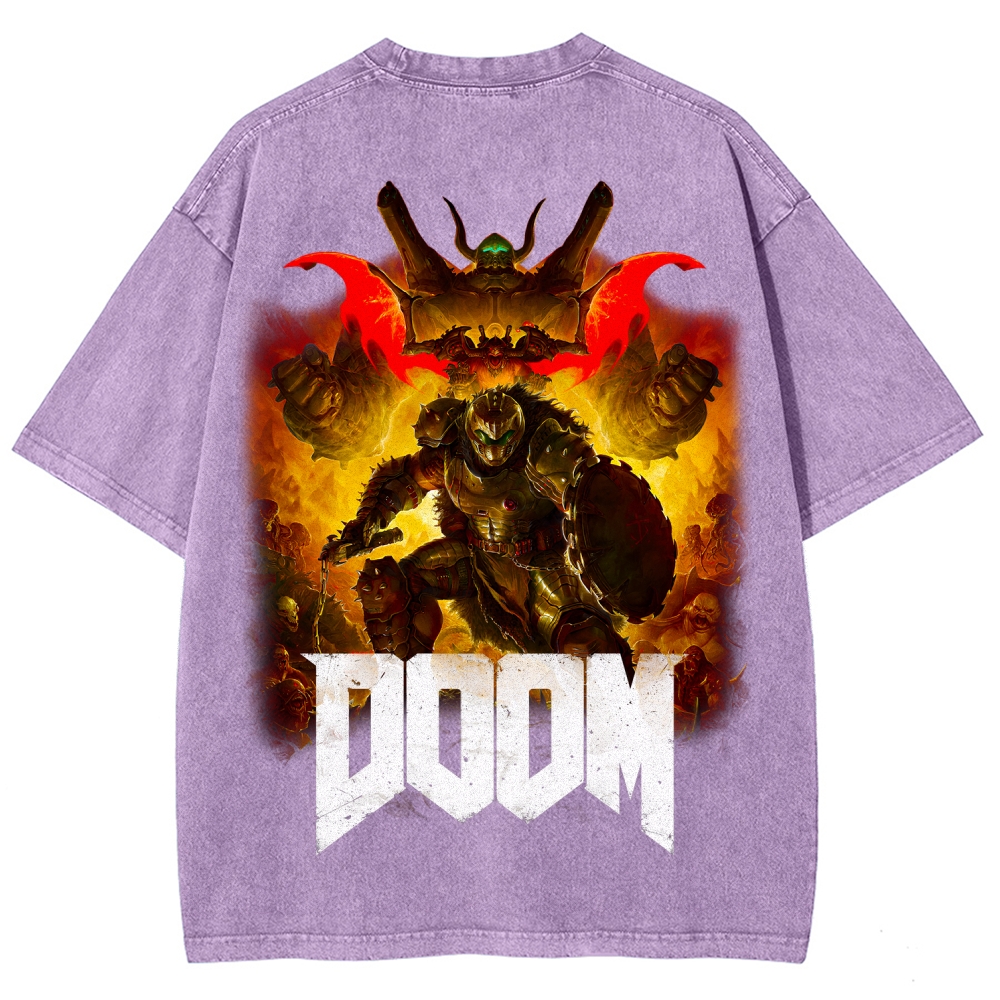 DOOM Unisex Fit Washed T-Shirt 2603016949